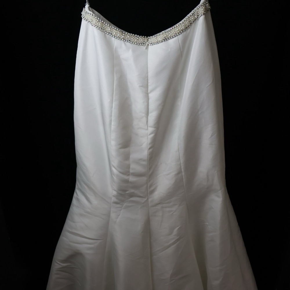 Sherri Hill 51230 Ivory Lace Pearl Mermaid Prom Formal Gown NWT Size 4 w/ Bag - Picture 10 of 16